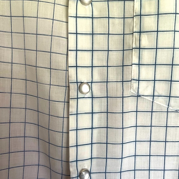 Vintage Western Long Sleeve Button Down Checker - Picture 2 of 3